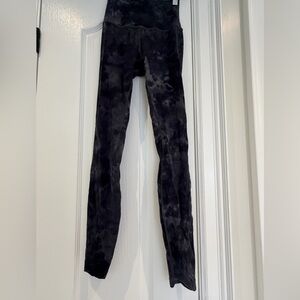 lululemon athletica Black Tie-Dye Leggings